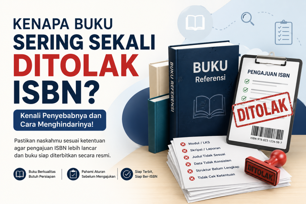 Kenapa buku sering ditolak ISBN dan penyebab pengajuan ISBN ditolak
