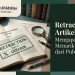 Ilustrasi dokumen jurnal akademik dengan stempel retraction artikel jurnal terbitan Penerbit Al'Adzkiya.