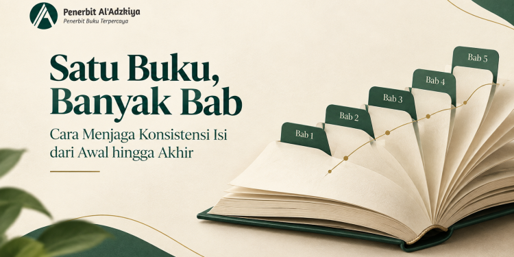 Ilustrasi konsistensi isi buku dengan beberapa bab yang tersusun rapi oleh Penerbit Al Adzkiya.